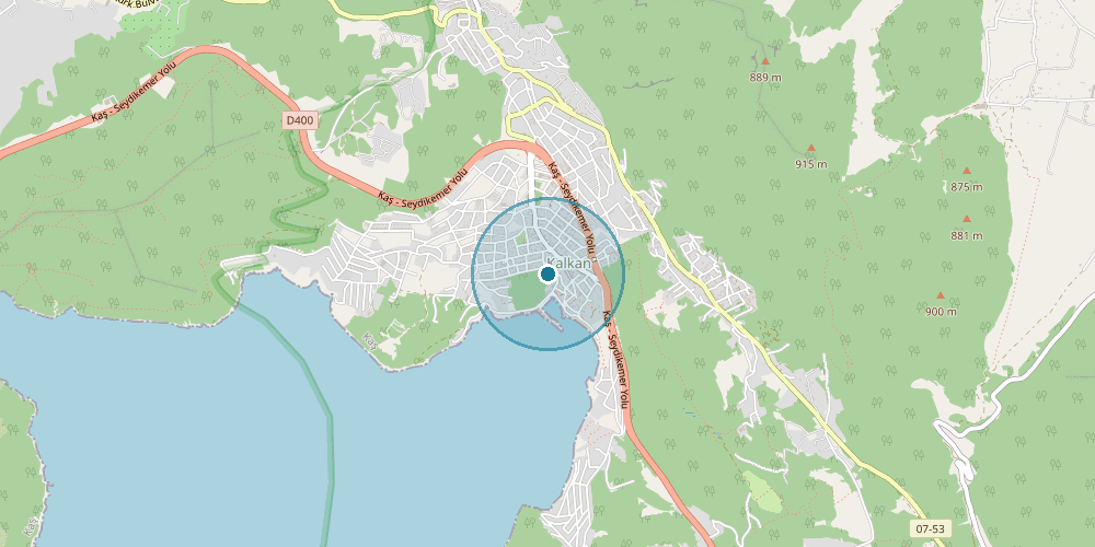 Karte von Kalkan, Kalkan